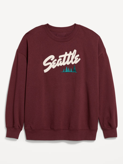 SoComfy Oversized Crew-Neck Sweatshirt