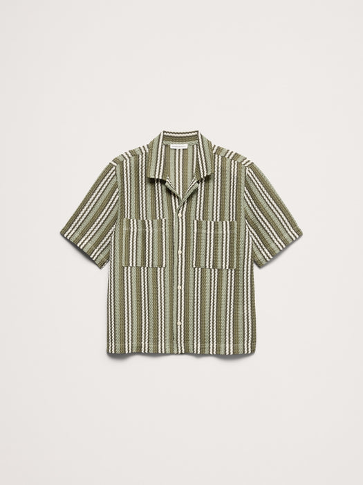 Textured Stripe Resort Shirt