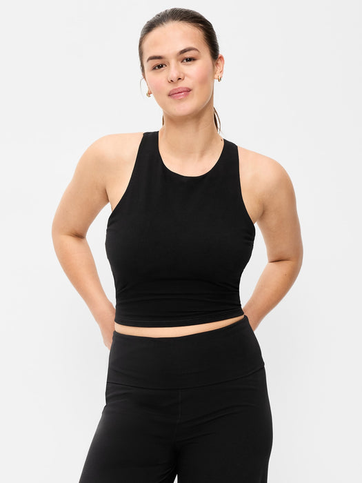Light Support PowerChill High-Neck Racerback Sports Bra