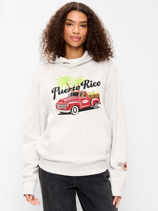 Logo-Graphic Popover Hoodie