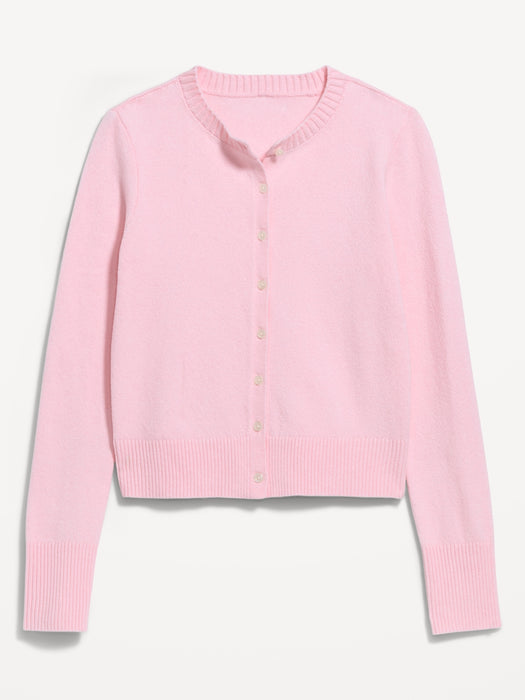SoSoft Cropped Crew-Neck Cardigan