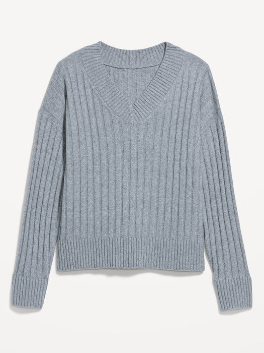 SoSoft Ribbed V-Neck Sweater