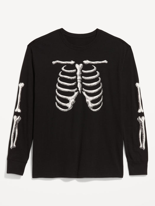 Loose Rotation Long-Sleeve Graphic T-Shirt