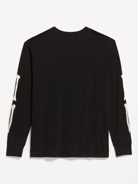 Loose Rotation Long-Sleeve Graphic T-Shirt