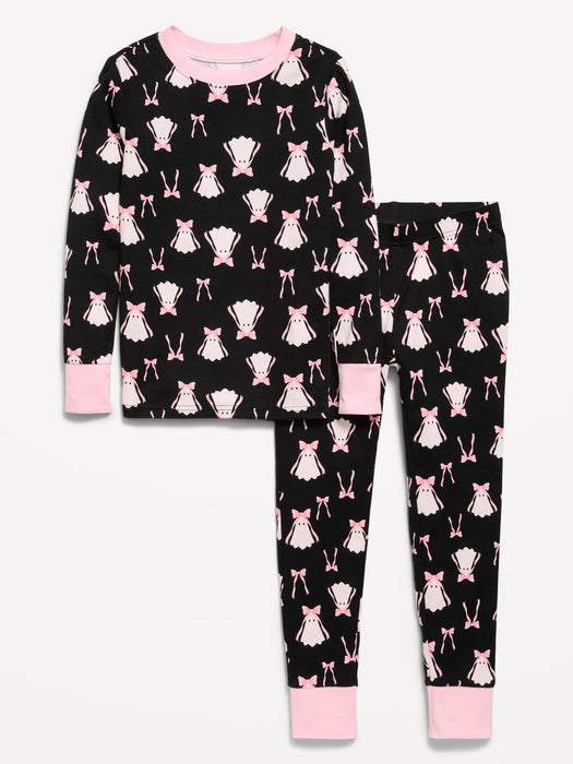 Printed Snug-Fit Graphic Pajama Set for Girls