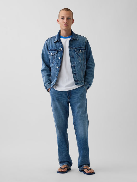 Get Blue Relaxed Icon Denim Jacket