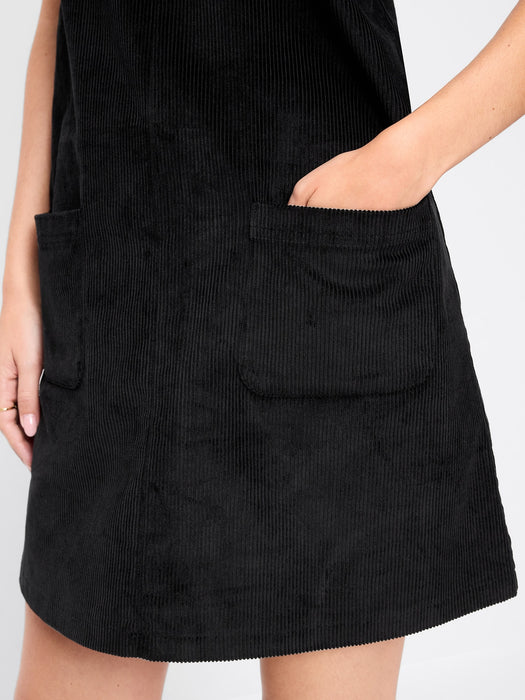Sleeveless Pinafore Mini Dress