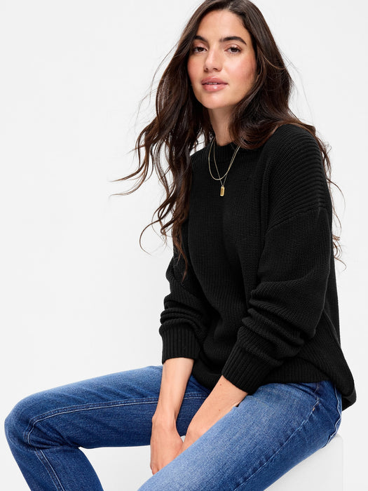 Seaside Cotton Shaker Oversized Tunic Sweater
