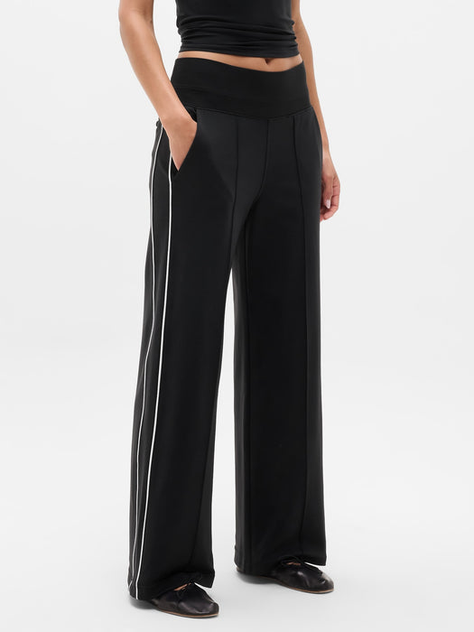 Venice High Rise Track Stripe Wide Leg Pant
