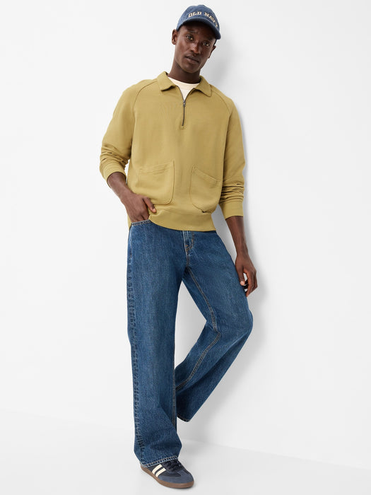 Workwear Collared Fleece Chore Pullover