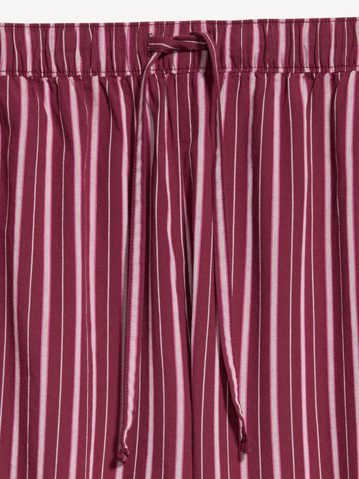 Cinched Poplin Balloon Pants