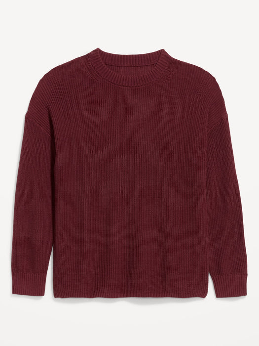 Seaside Cotton Shaker Oversized Tunic Sweater