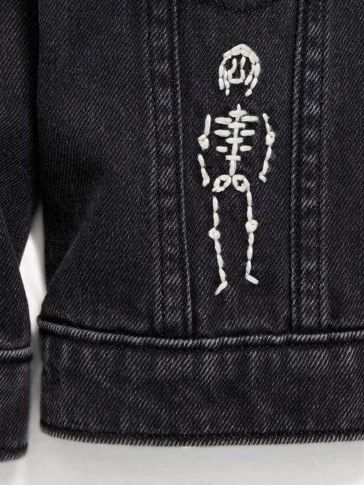Oversized Unisex Trucker Jean Jacket for Toddler