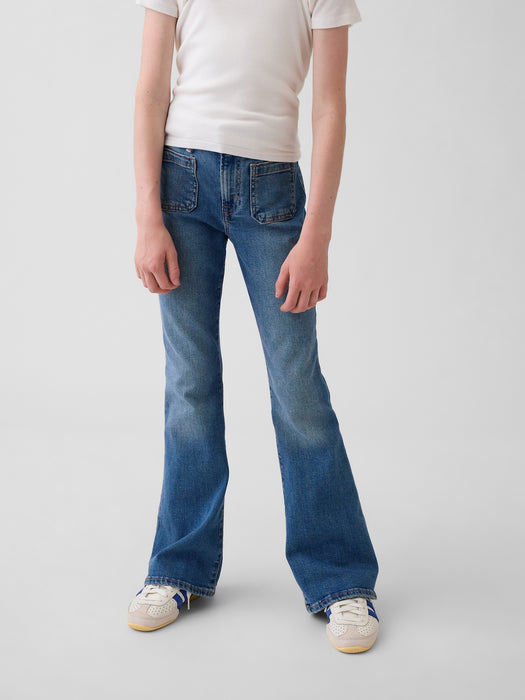 Kids High Rise '70s Flare Jeans