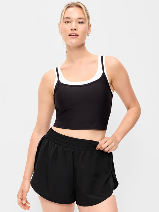 PowerSoft Layered Longline Bra