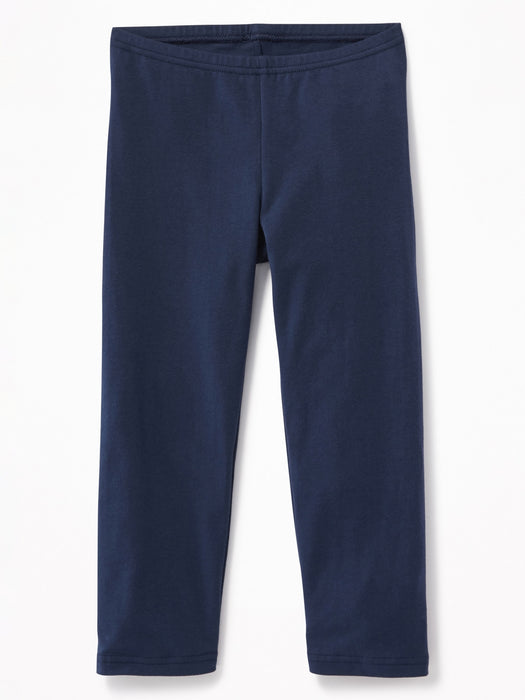 Short Crop Jersey Leggings for Girls