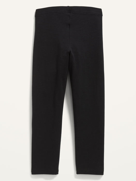 Short Crop Jersey Leggings for Girls