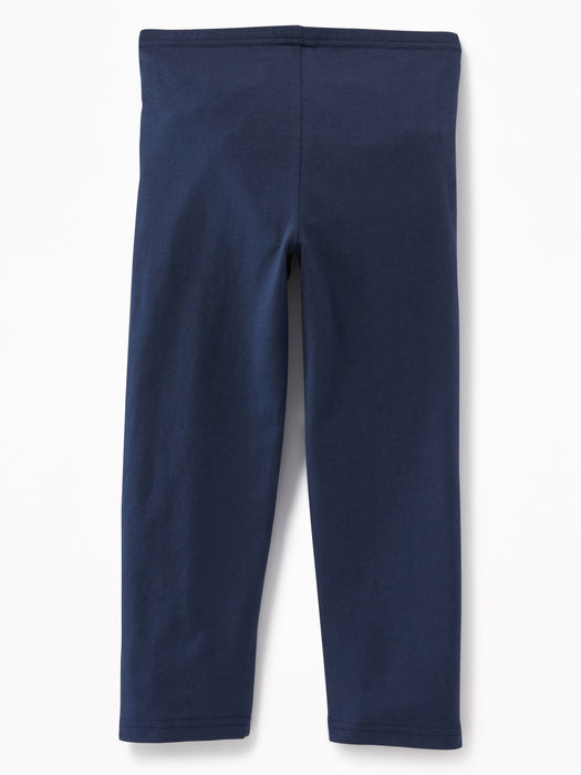 Short Crop Jersey Leggings for Girls