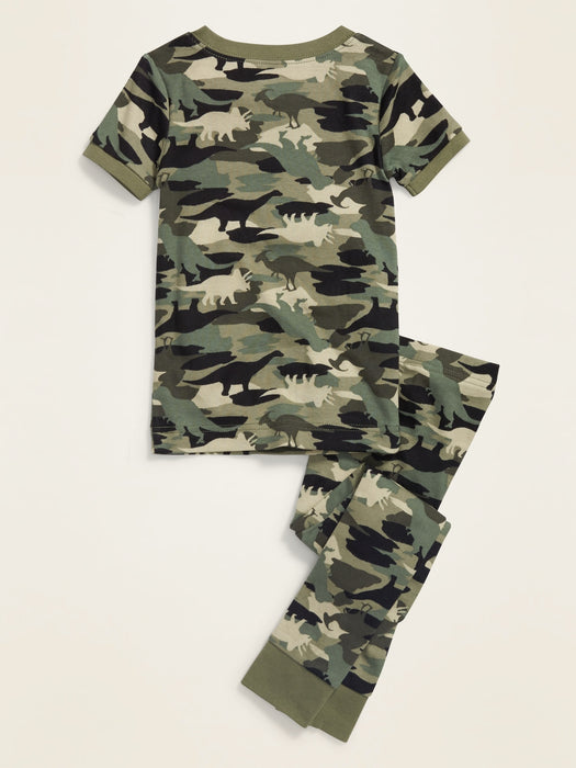 Unisex Camo-Dino Pyjama-Set für Kleinkinder & Babys
