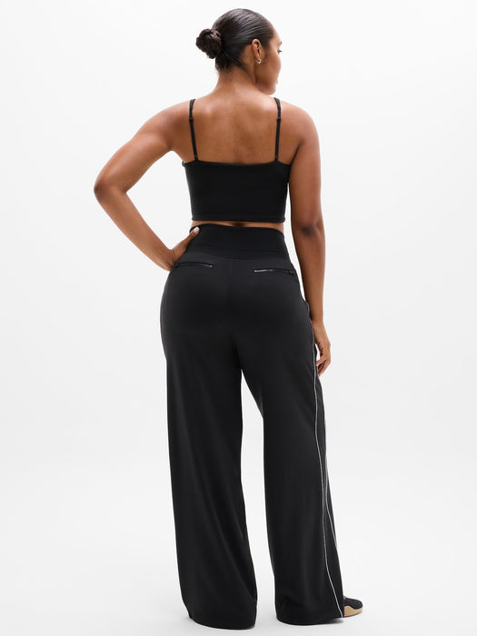 Venice High Rise Track Stripe Wide Leg Pant