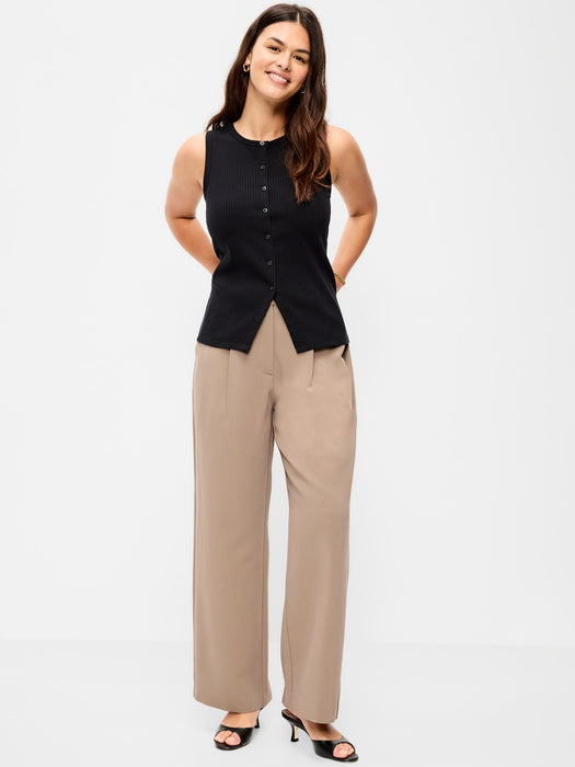 Extra High-Waisted Taylor Wide-Leg Trouser Pants