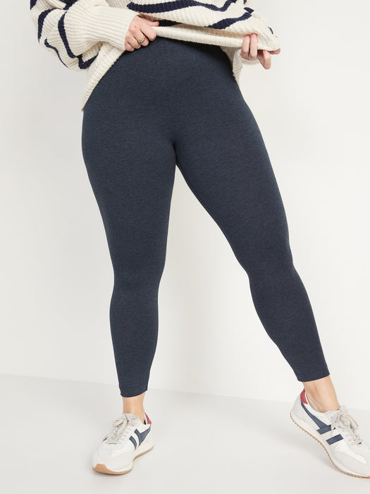 High-Waisted Jersey Mode-Leggings zum Darunterziehen