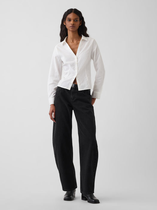 Textured Dobby Fitted Shirt