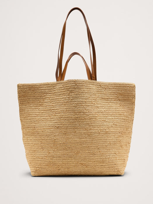Raffia Straw Tote