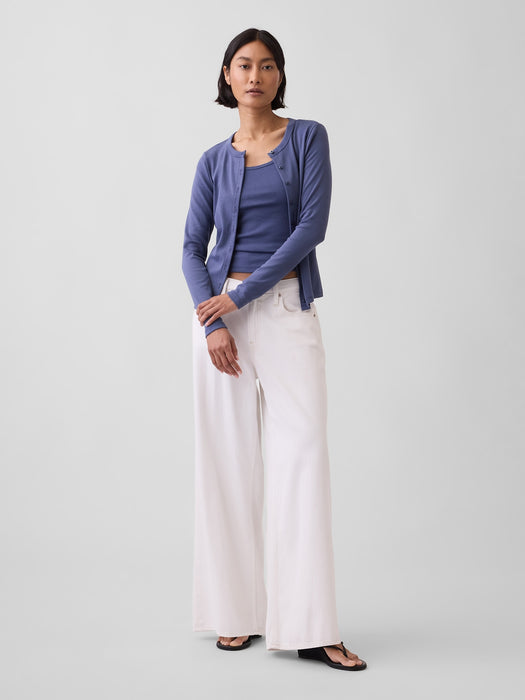 Modern Crewneck Cardigan