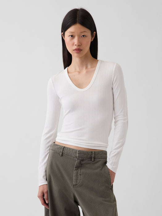Variegated Rib Top