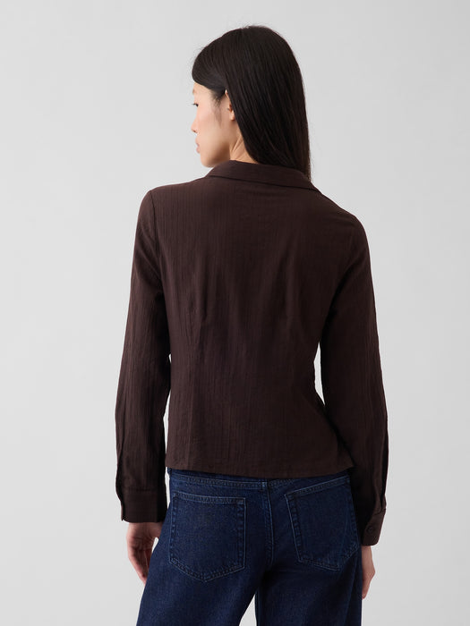 Textured Dobby Fitted Shirt