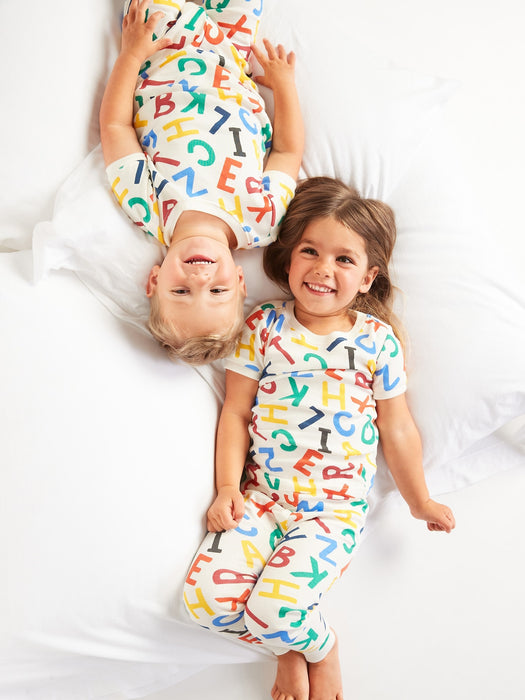 Bedrucktes Schlafanzug-Set für Kleinkinder und Babys (Unisex, enganliegend)