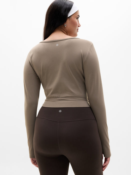 Transcend Wrap Crop Top