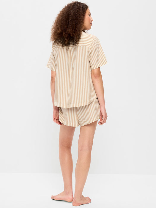 Poplin Pajama Short Set