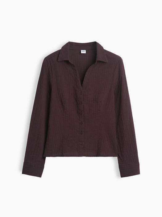 Textured Dobby Fitted Shirt