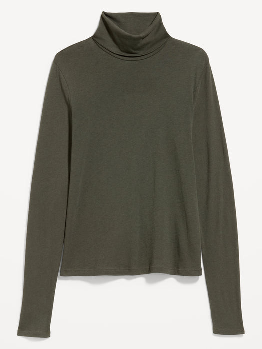 Slim-Fit Ribbed Turtleneck