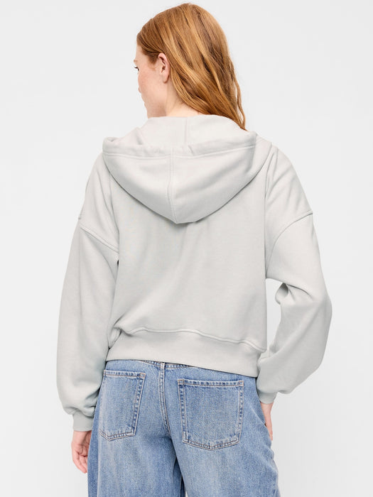 Oversized Full-Zip Graphic Hoodie Sweatshirt