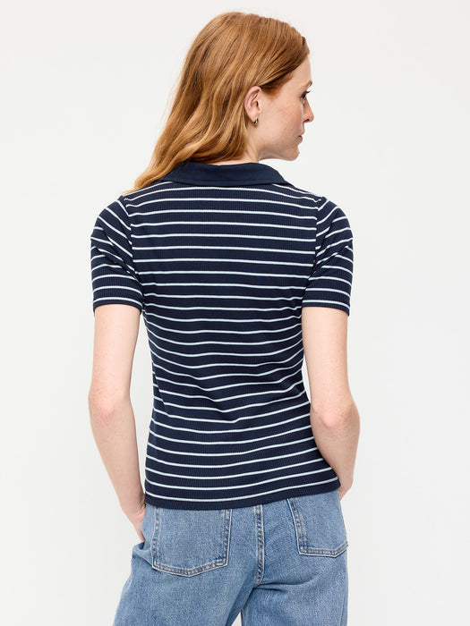 Keyhole Polo Top