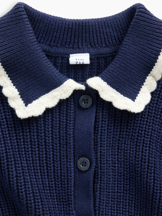 Baby & Toddler Collared Cardigan Sweater