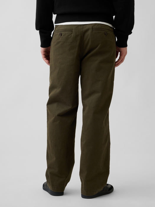 Heavyweight Twill Baggy Khakis