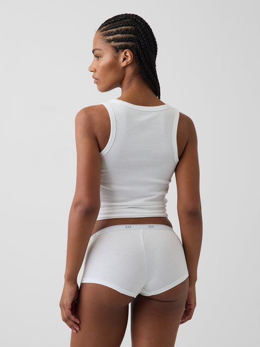 SoftMade Organic Stretch Cotton Logo Shorty