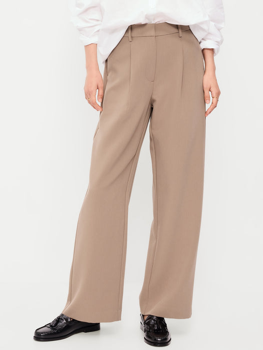 Extra High-Waisted Taylor Wide-Leg Trouser Pants
