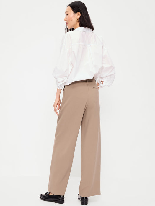 Extra High-Waisted Taylor Wide-Leg Trouser Pants
