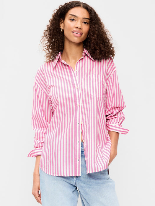 Oversized Button-Down Boyfriend Shirt