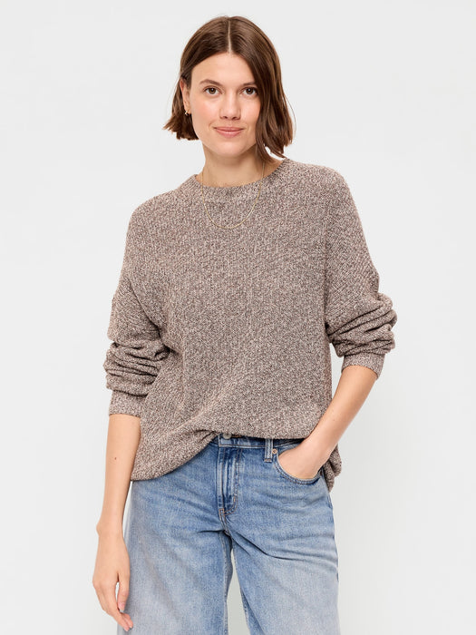Seaside Cotton Shaker Oversized Tunic Sweater