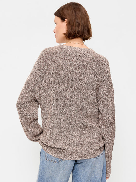 Seaside Cotton Shaker Oversized Tunic Sweater