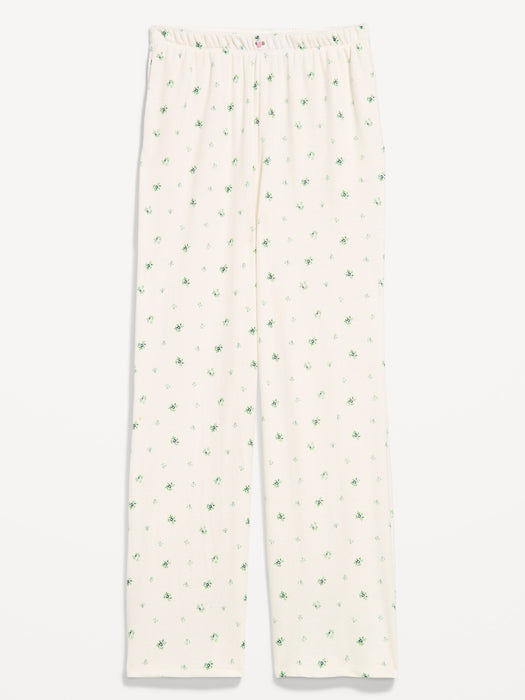 Waffle-Textured Pajama Pants