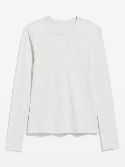 Snug Long-Sleeve Ribbed T-Shirt