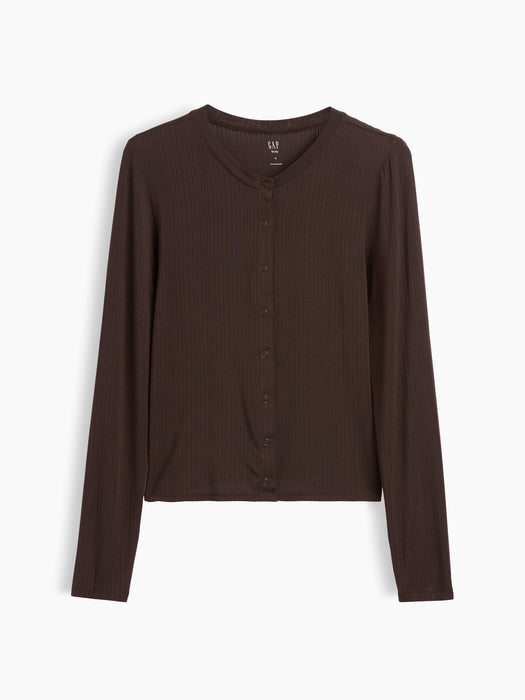 SoftMade Modal Rib PJ Cardigan