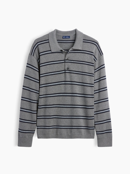 Relaxed Polo Sweater